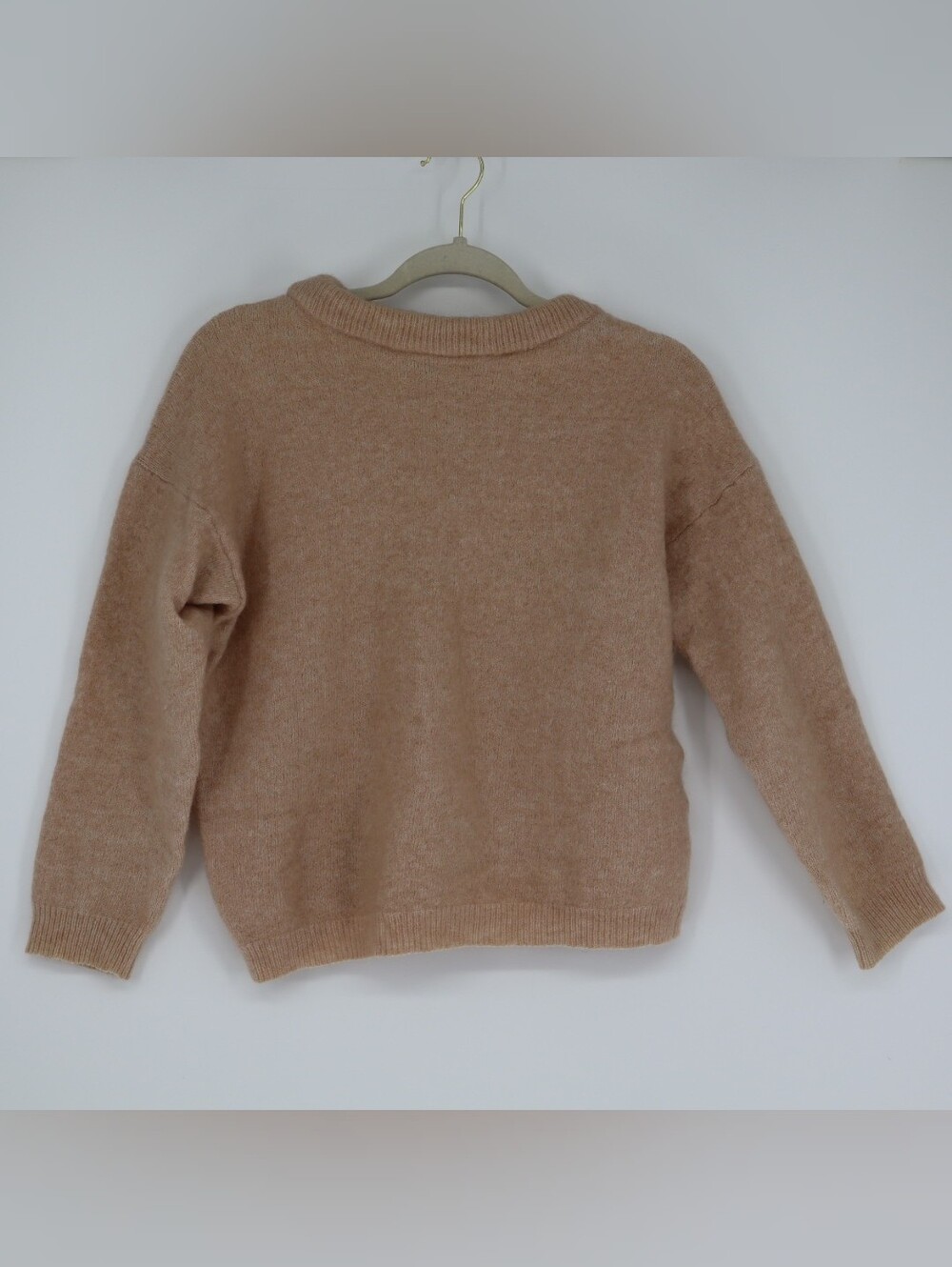 Acne Studios Dramatic Moh Sweater Beige Mohair Wool Scandinavian Small Minimal